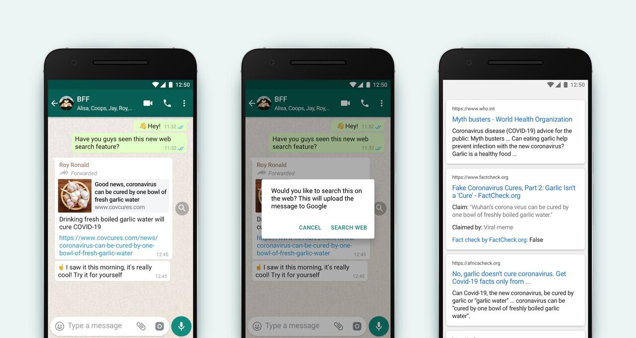 Fitur Baru WhatsApp : Search the Web