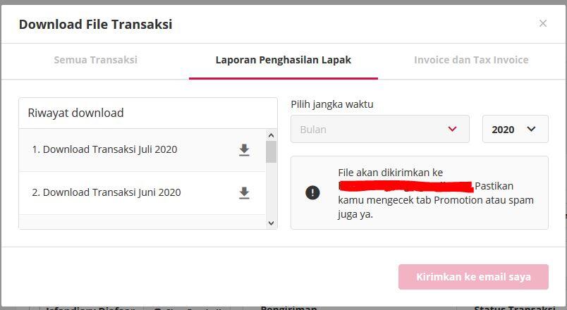 Patutkah Ongkir JNE dikategorikan sebagai komponen Penghasilan Lapak di Bukalapak?