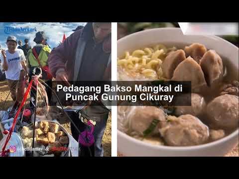 Tukang Bakso Di Puncak Gunung Cikuray, Garut