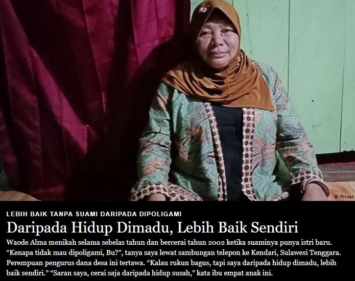 Lebih Baik Tanpa Suami Daripada Dipoligami