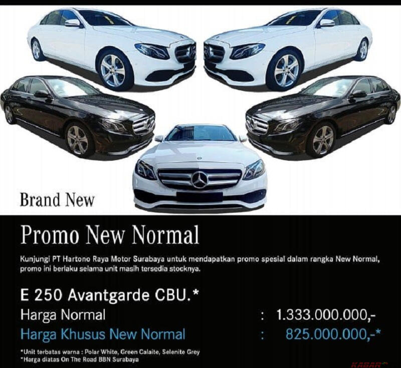 Harga New Normal Mercedes-Benz E250 Avantgarde, Diskon Rp475 Juta