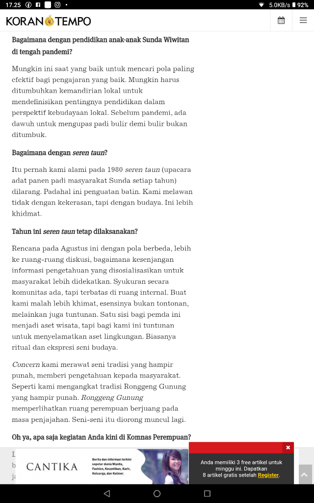 Dewi Kanti Setianingsih : Lepaskan Atribut Keagamaan Untuk Kemanusiaan