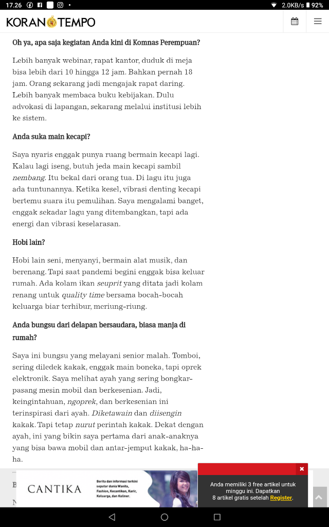 Dewi Kanti Setianingsih : Lepaskan Atribut Keagamaan Untuk Kemanusiaan