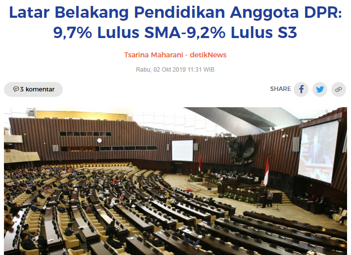 Buat yang Ingin Jadi Anggota DPR, Dengarkanlah ini!