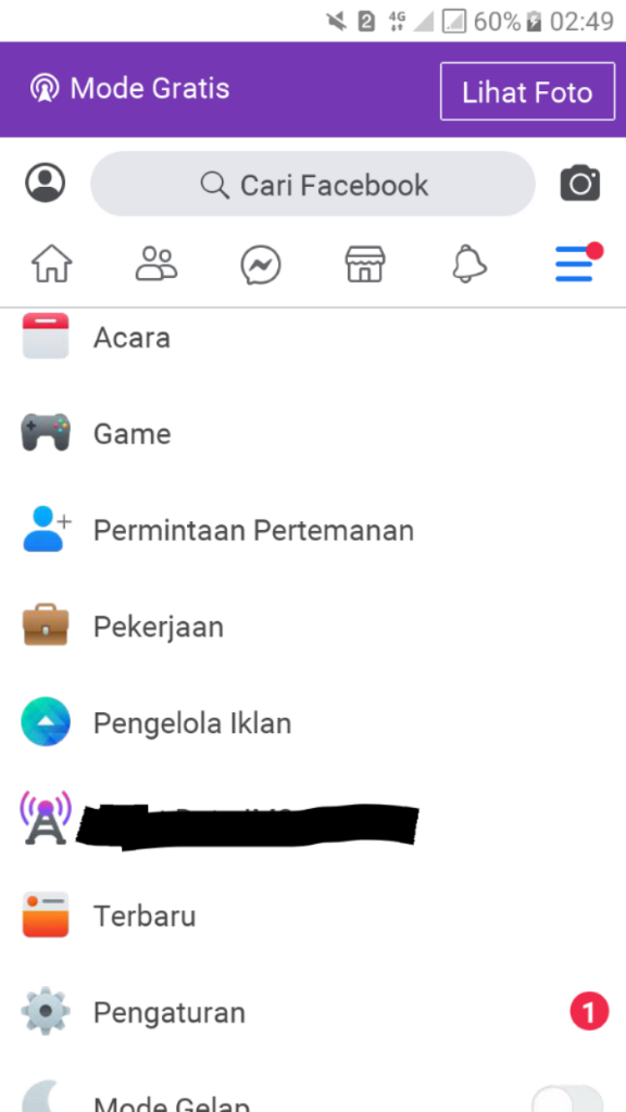 Cara Mengembalikan Facebook Lite ke Mode Data