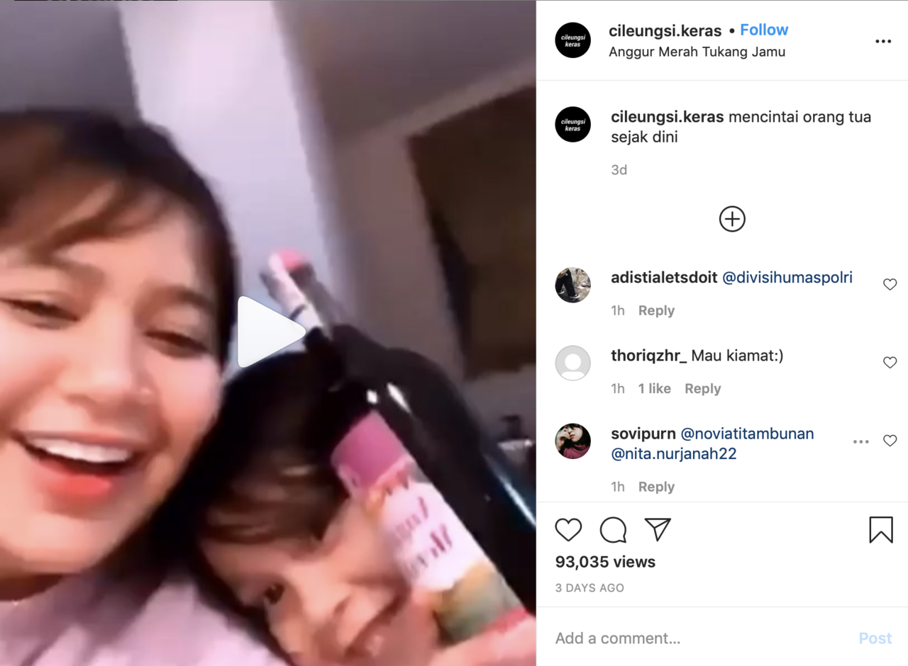 Miris!, Viral di medsos anak kecil udah diajarin mabuk oleh orangtuanya.