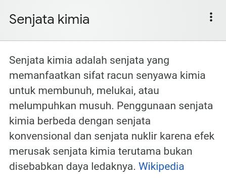 Senjata Kimia dan Biologis Berbahaya