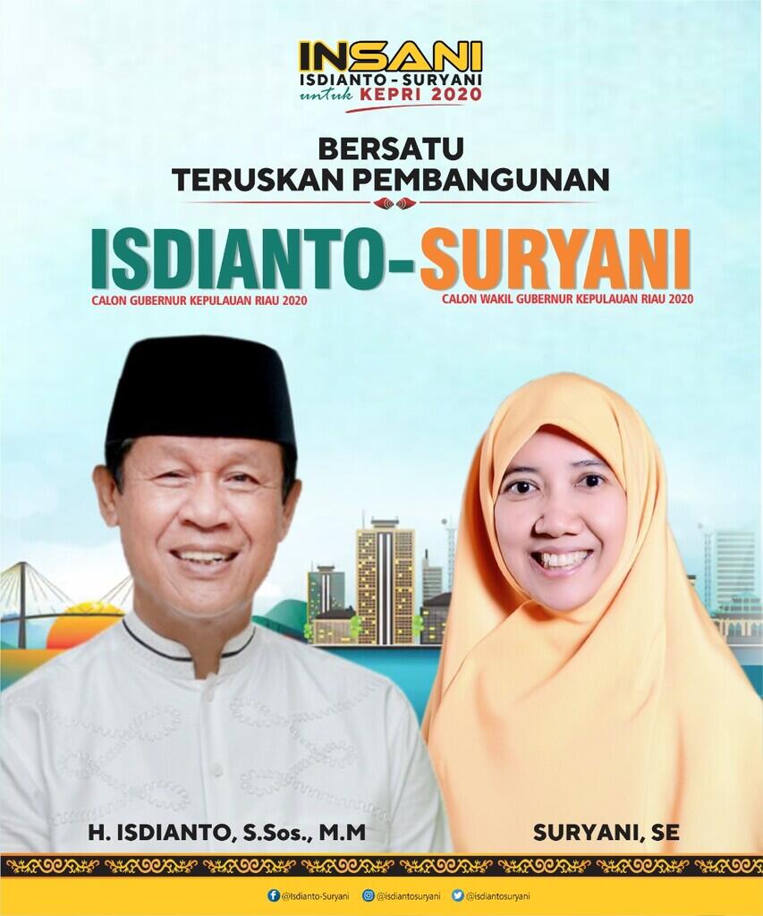 Profesional Relijius, Begini Rekam Jejak Paslon Isdianto-Suryani