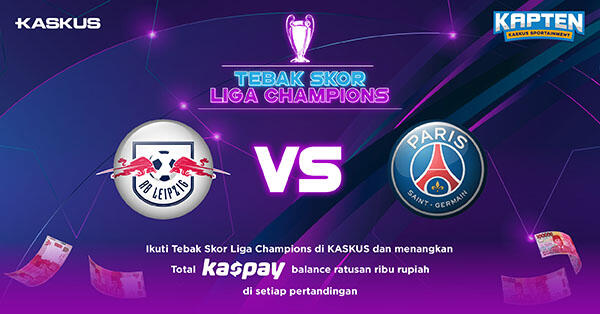 Tebak Skor Liga Champions: RB Leipzig vs PSG