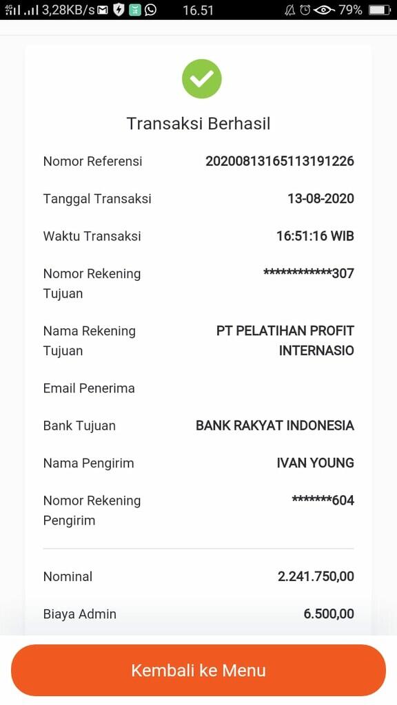 Testimoni Pemesanan Ea Rainscalper Bapak Ivan Dari Lhokseumawe 