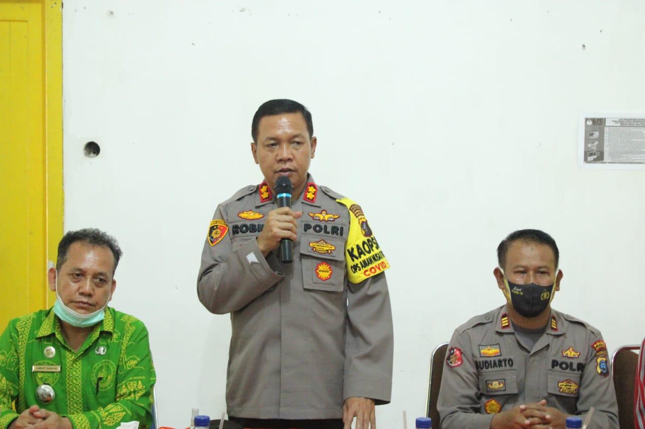 Cipta Kondisi Pilkada Damai,Kapolres Serdang Bedagai Sambangi Kecamatan Kotarih