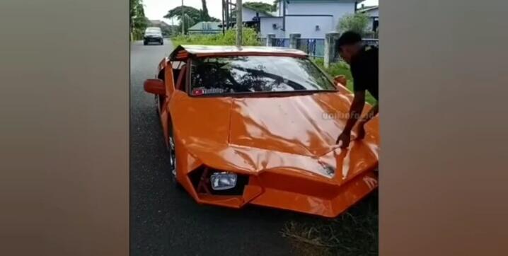 Unik, Replika Lamborghini Kreasi Anak Aceh Bermesin Motor Vixion! Mirip Aslinya Gak?