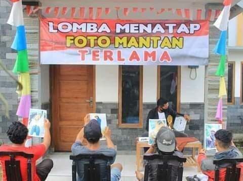 Unik! Lomba 17an Menatap Foto Mantan Terlama, Bakal CLBK Lagi Gak Ya?