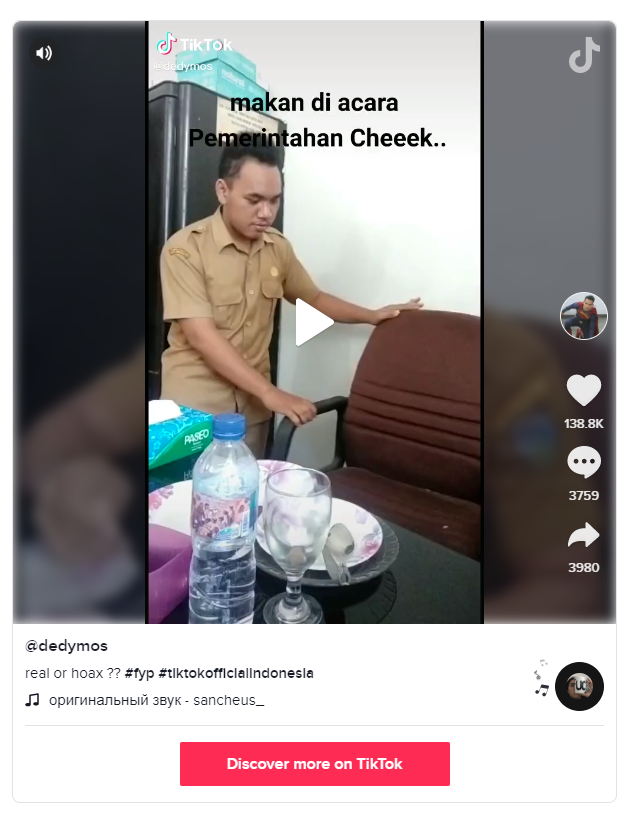 Viral! PNS Ini Parodikan Gaya PNS Makan di Acara Formal, Paling Kocak Kepala Dinas