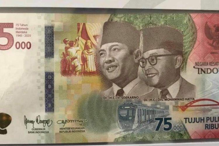 Mengapa Angka 75 pada Uang Rp 75.000 Dicetak Lebih Besar dari Angka Nolnya?