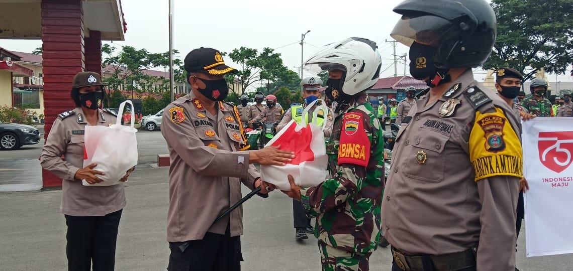 Bhakti Sosial Serentak Polres Belawan Dalam Rangka Menyambut HUT RI ke-75 Tahun