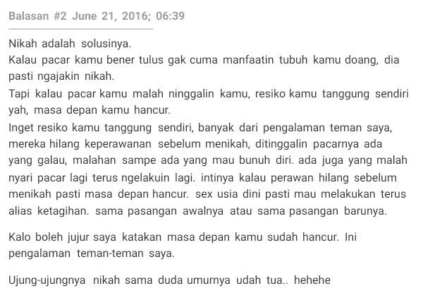 akibat tidak perawan sebelum menikah