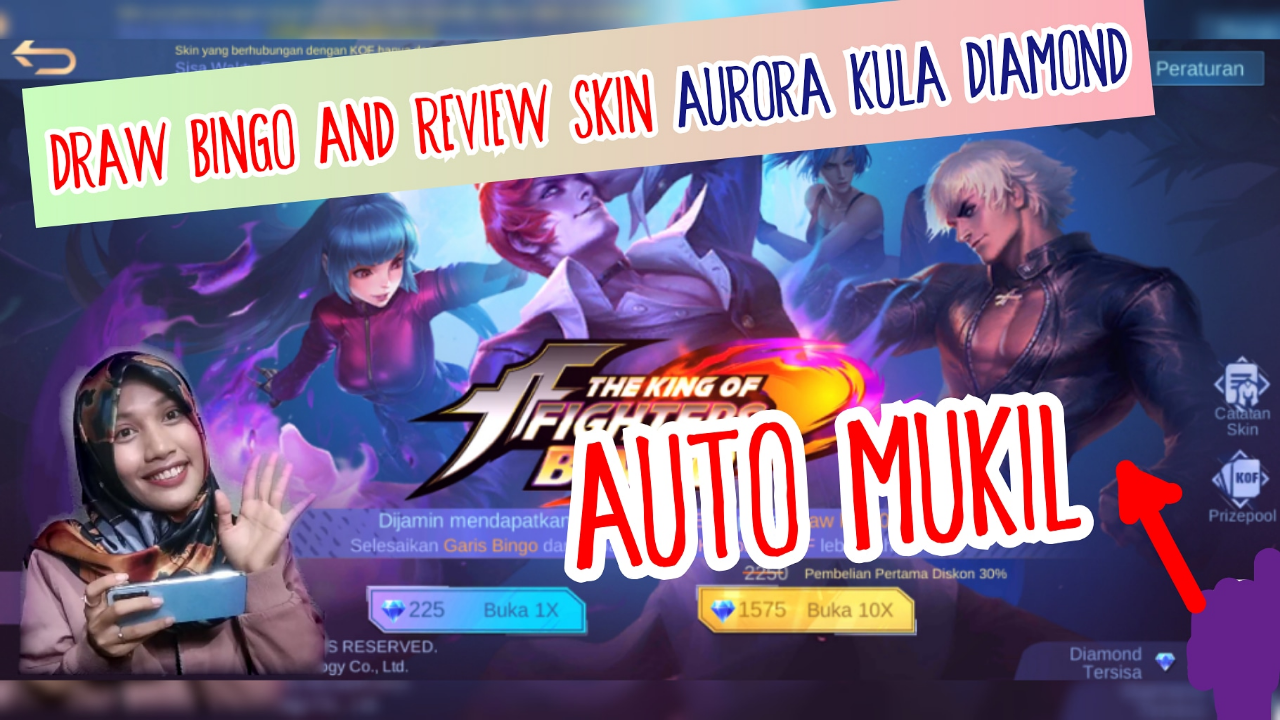 Draw Bingo And Review Skin Aurora Kula Diamond