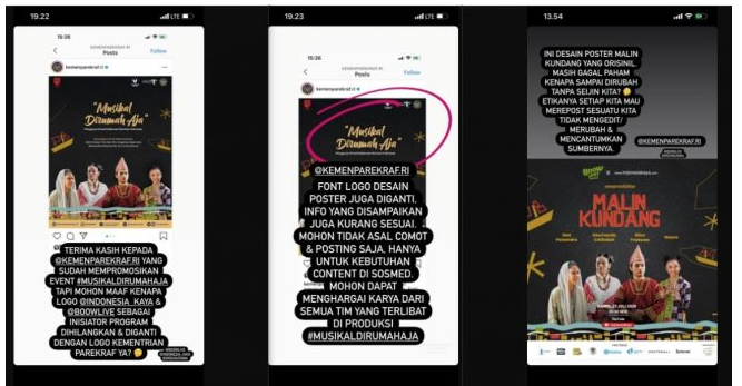 Mengunggah Materi Promo Pihak Lain Tanpa Atribusi, Kemenparekraf Minta Maaf