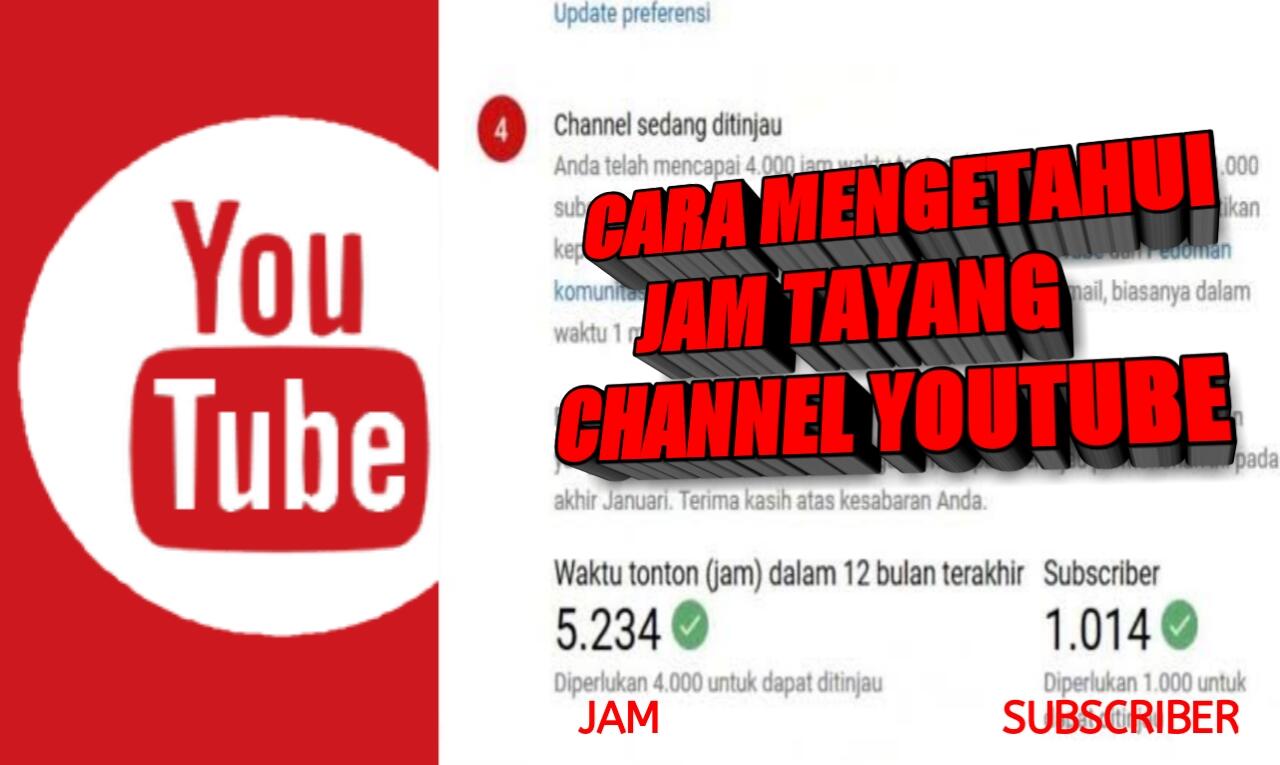 Cara Melihat Jam Tayang Di Channel Yoututube