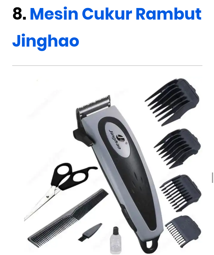 10 Merk Alat Cukur Rambut Terbaik, Rambut Rapi Seketika!