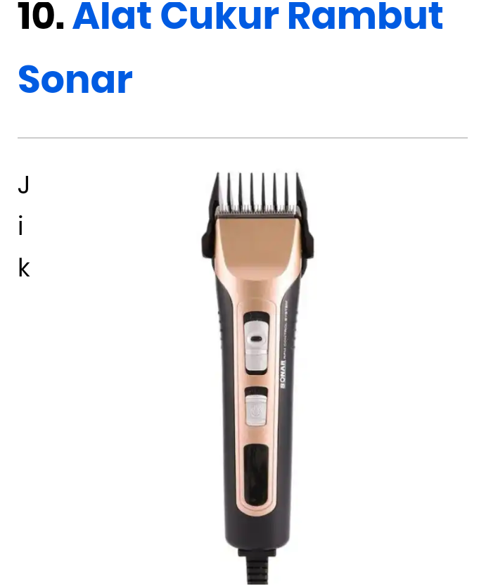 10 Merk Alat Cukur Rambut Terbaik, Rambut Rapi Seketika!