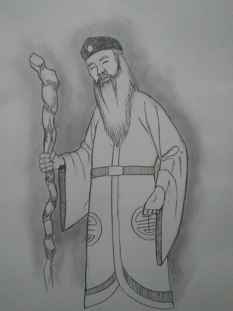 Sket Khodam Hitam Putih