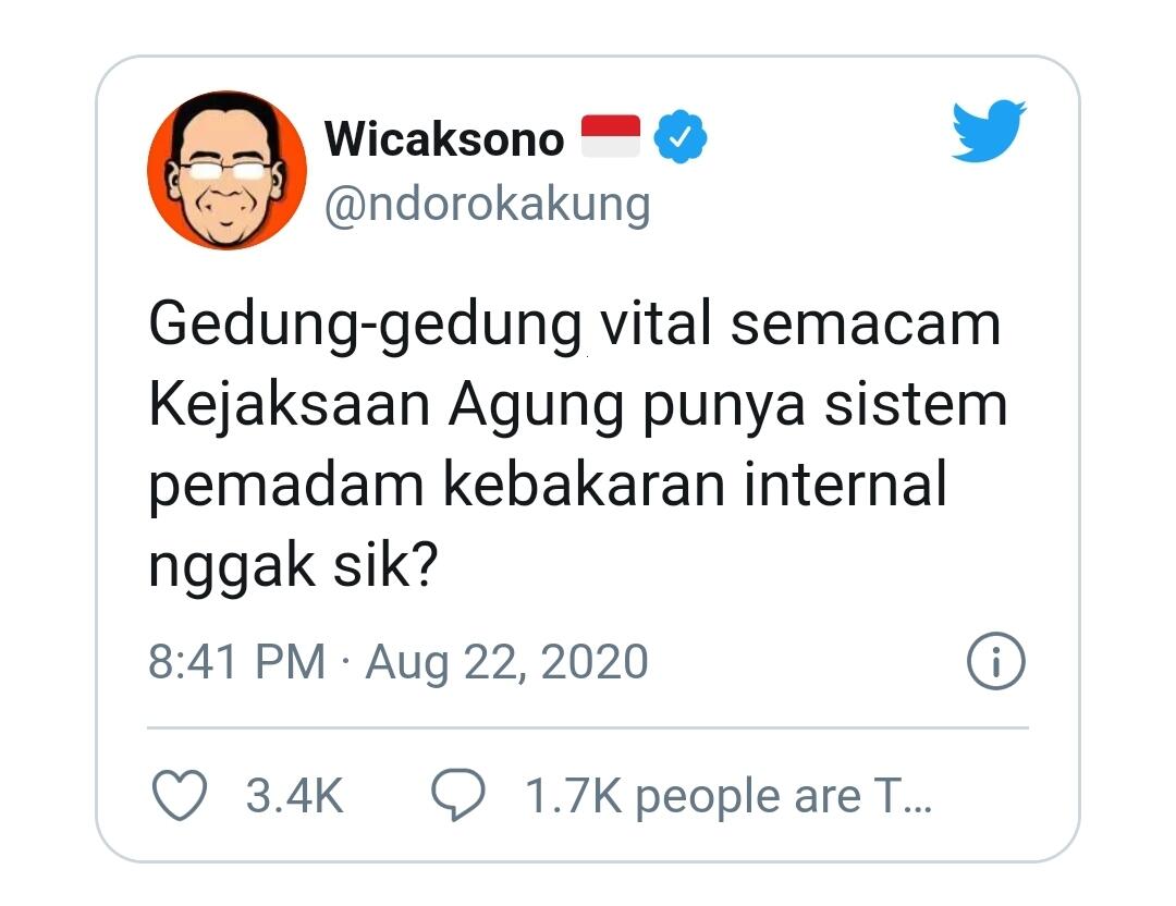 Soal Kejagung Hari-Hari Ini, Opini antara ‘Terbakar’ dan ‘Dibakar’