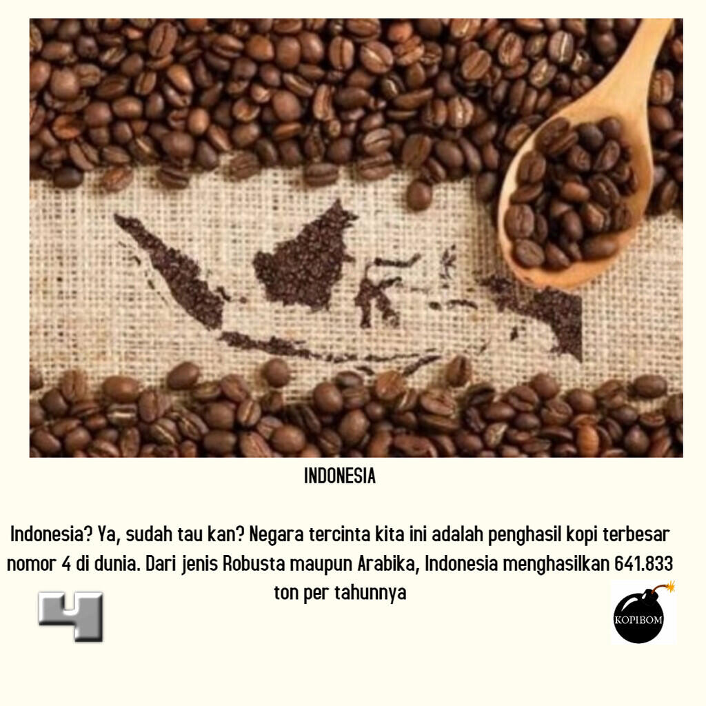 FAKTA KOPI by KOPIBOM.ID - 5 Negara Penghasil Kopi Terbesar Di Dunia