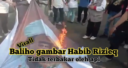 Pelempar Molotov ke Kantor PDIP Bogor Dendam Spanduk Habib Rizieq Dibakar