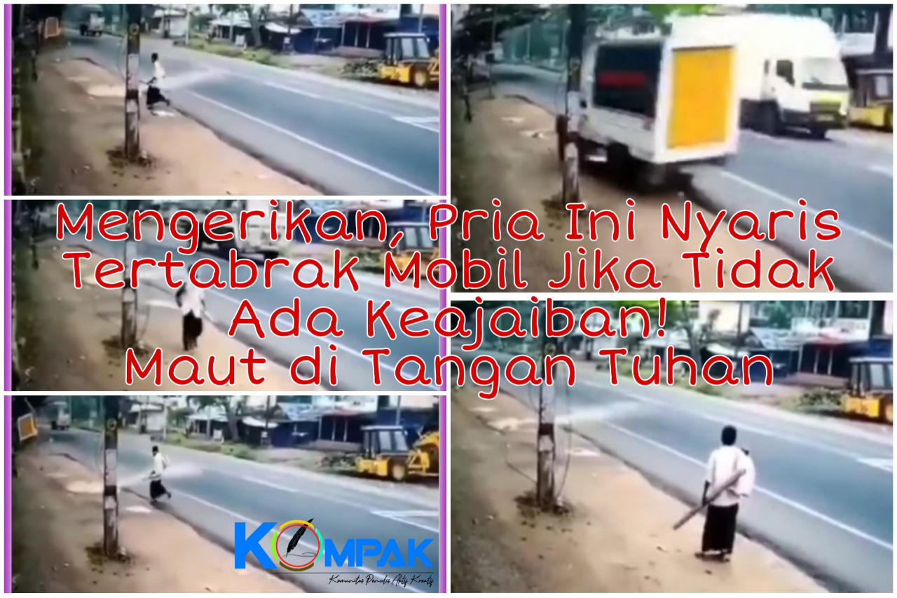 Mengerikan, Pria Ini Nyaris Tewas Tertabrak Mobil Di Jalan! Takdir Atau Keajaiban?