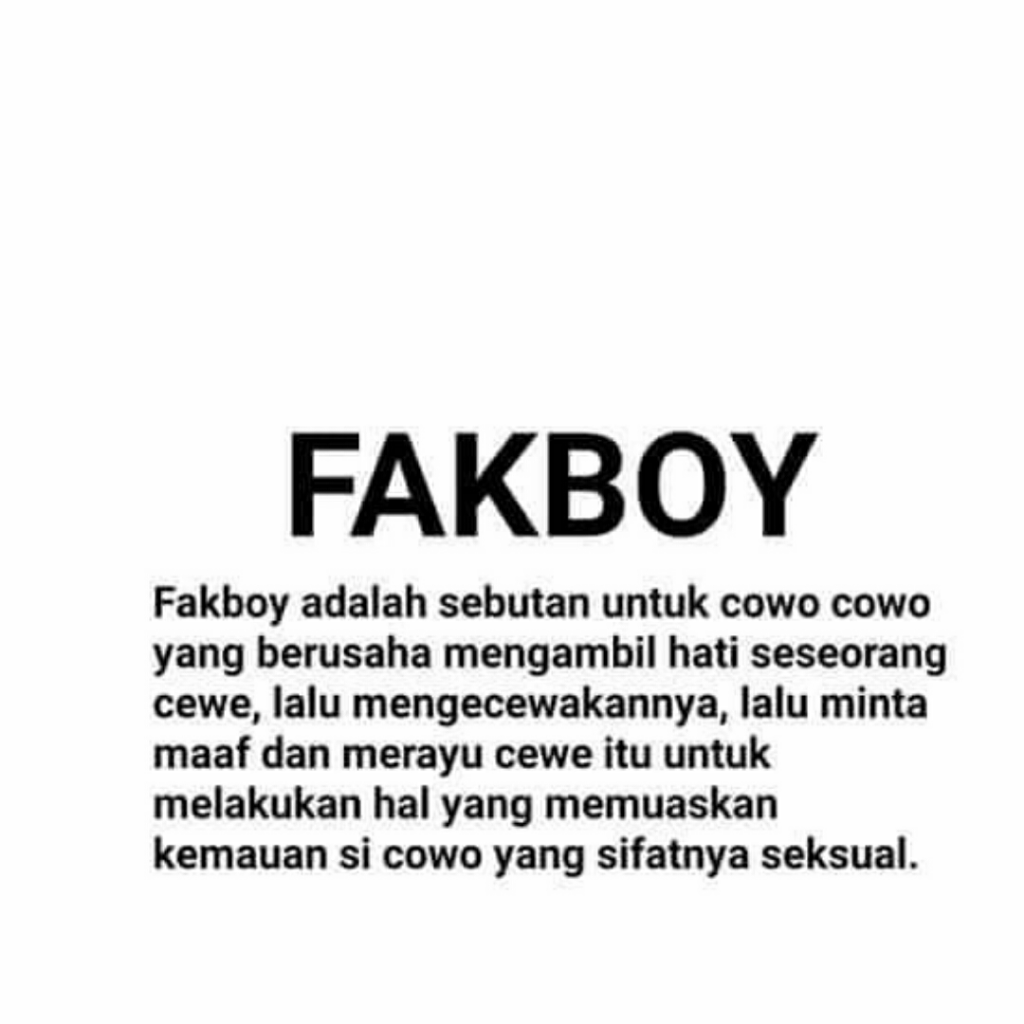 Sebutan Netizen Tentang Lelaki dari Fakboy Hingga Goodboy, Agan Termasuk yang Mana? 