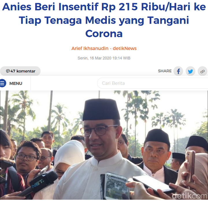 Sempat Tertunda, Insentif Tenaga Medis di Jakarta Ditransfer Hari Ini