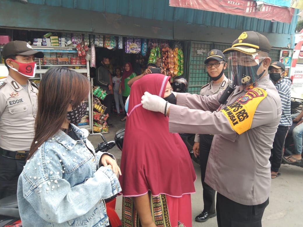 Polres Pelabuhan Belawan Tingkatkan Pendisiplinan Penggunaan Masker
