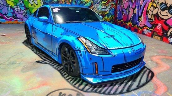 Keren! Painting Body Nissan 350Z Ini Kayak Gambar Anime