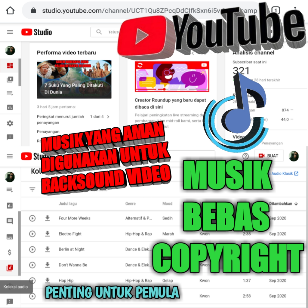 Cara Mendownload Musik No Copyright