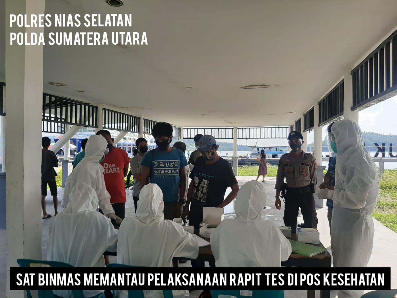 Cegah Covid-19, Sat Binmas Polres Nias Selatan Berikan Himbauan Pada Penumpang Kapal