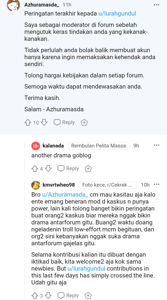 Mod Azhuramasda Naik Pitam! Redditor Langsung Dibungkam!