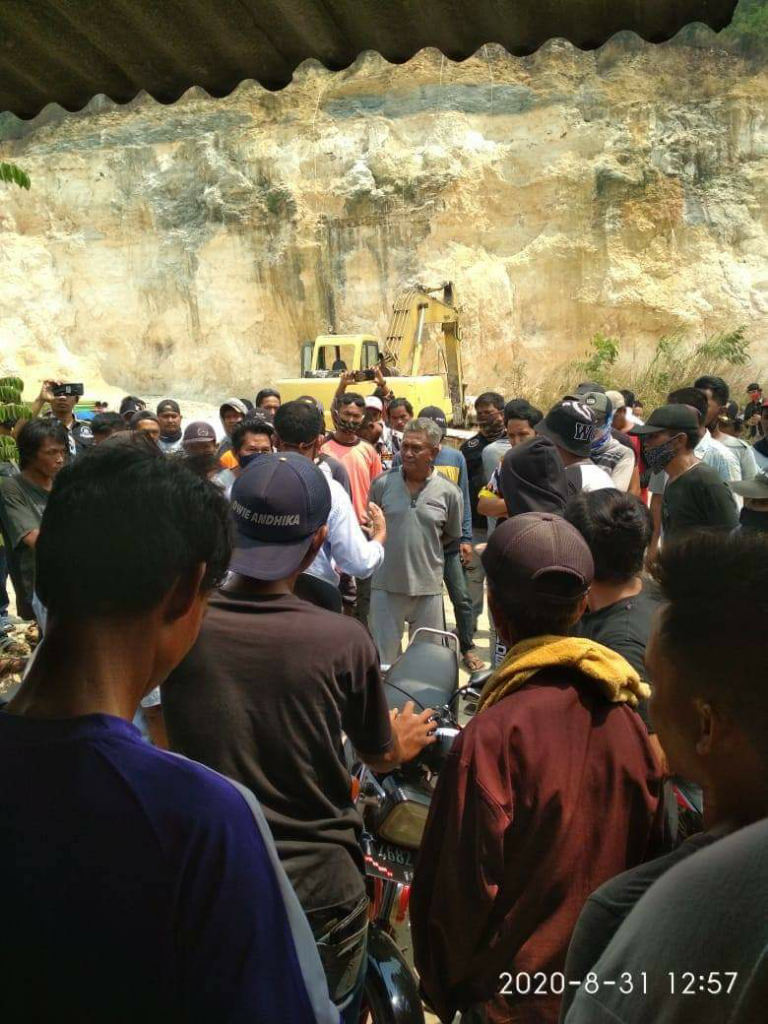 Gakkum KLHK Bersama TNI Dan Polri Hentikan Penambangan kapur Ilegal