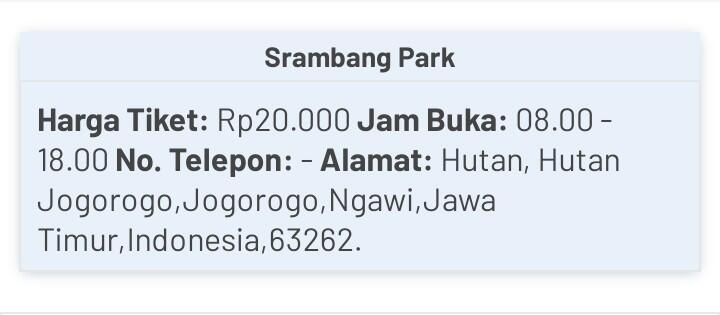Kangen Wisata di Srambang Park? Ayo Kesana!
