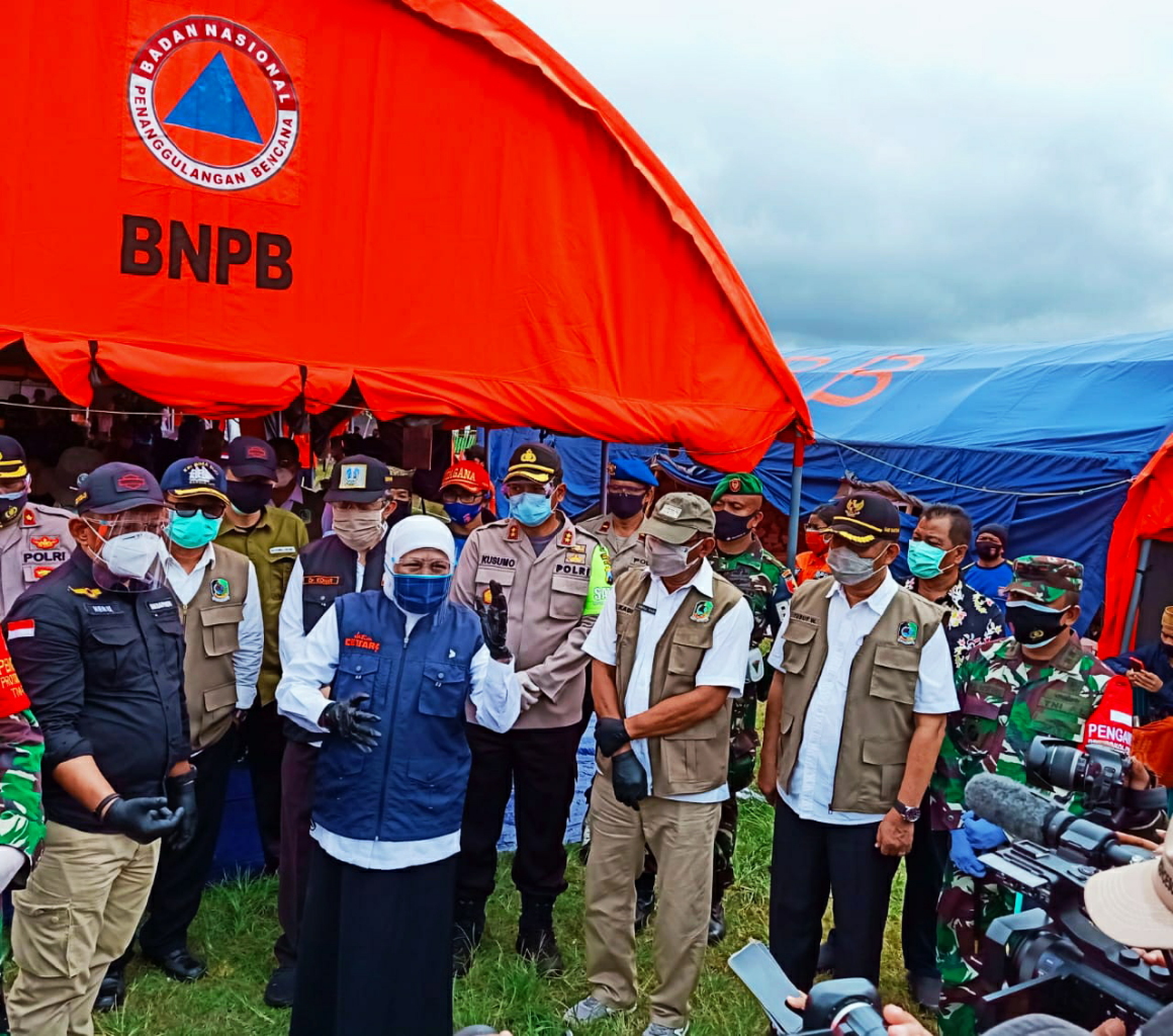 Danlanal Banyuwangi Mendampingi Gubernur Jatim Dalam Percepatan Penanganan Covid-19