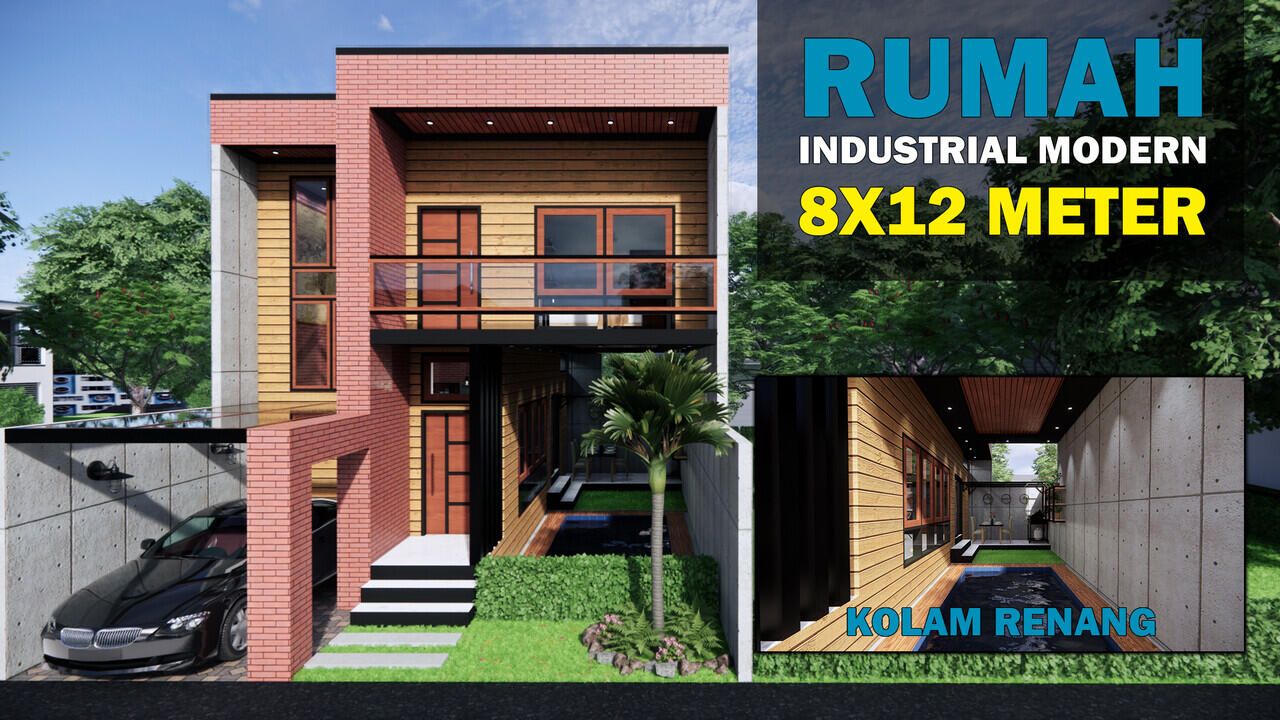 Desain Rumah Industrial Modern  Type 38 90 Terbaru 2022 