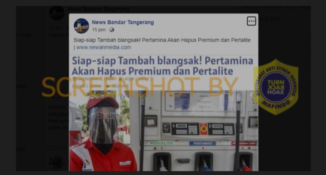 Pertamina Akan Hapus Premium dan Pertalite. HOAKS / FAKTA?