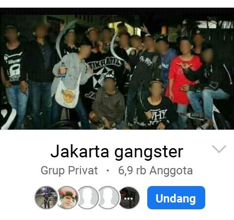 Gengster mulai eksis di group facebokk