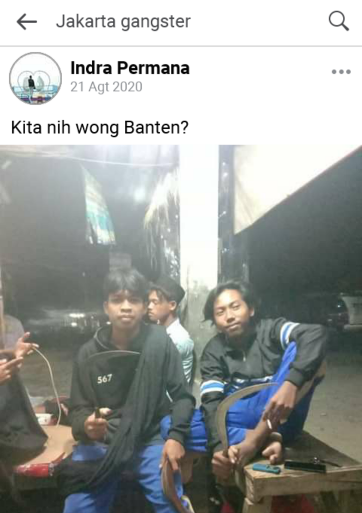 Gengster mulai eksis di group facebokk