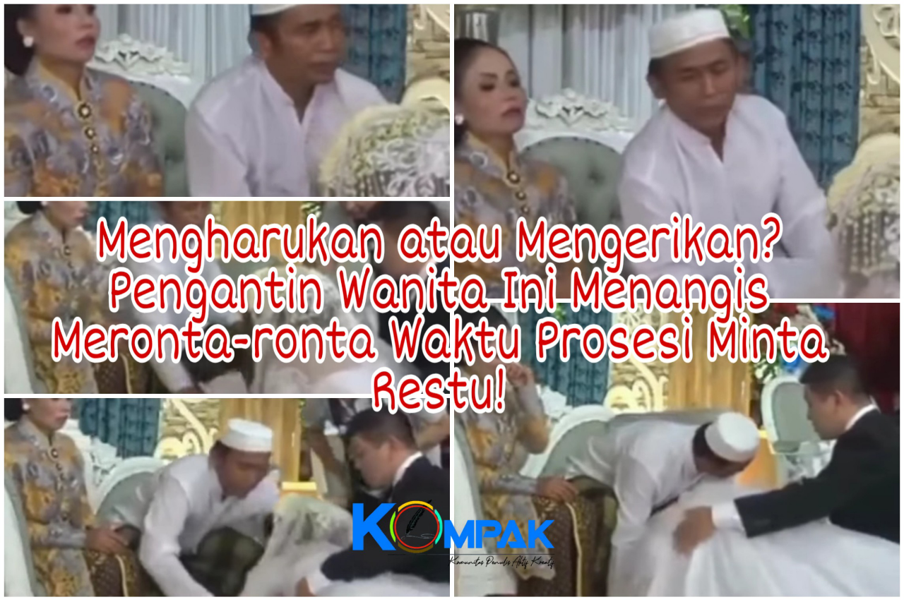 Mengharukan atau Mengerikan? Pengantin Ini Minta Restu Pernikahan Seperti Kesurupan!