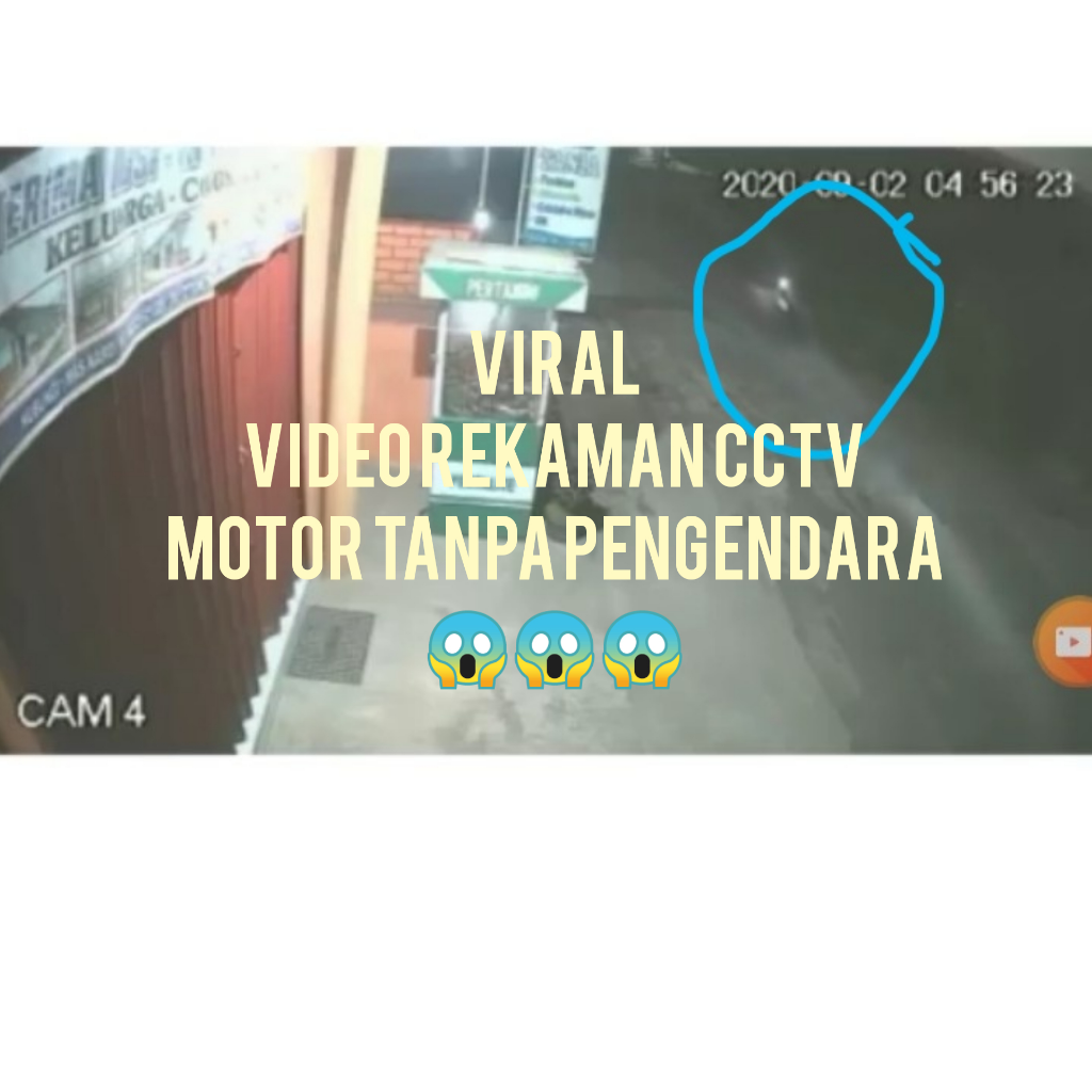 VIRAL! Video Rekaman CCTV Motor Tua Melaju Sendiri Tanpa Pengendara, Kok Bisa? 