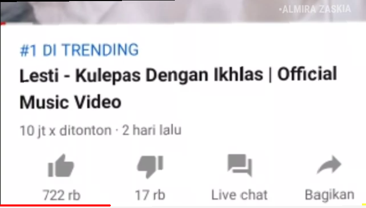 Wow! Lagu Lesty Kejora Menjadi Trending Youtube Mengalahkan Lagu Baru Agnes Monica