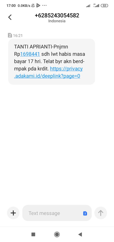 Adakami Pinjaman Online Sangat Kurang Ajar