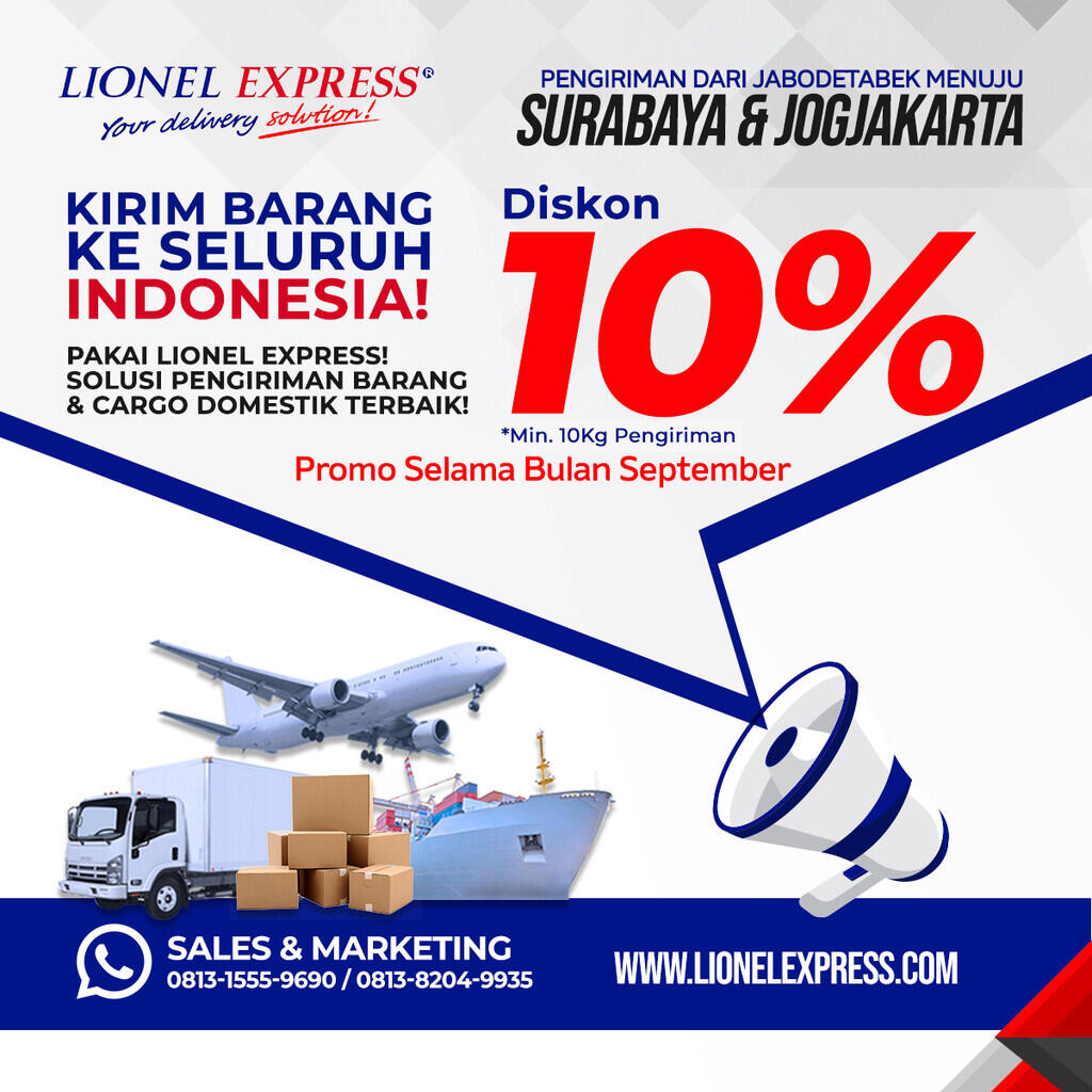 Promo Diskon Pengiriman Barang! 10% hingga 25% Selama Bulan September!
